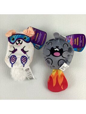 Dogs Vs Squirrels Plush Bean Stuffed Toy Flame Squirrel Fletcher Cepia w TAGS